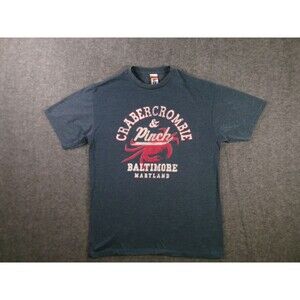 Crabercrombie Pinch Baltimore Shirt Men Medium Graphic Tee Blue Vintage